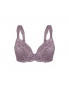 Traditional Bra with Lace, Padding and Underwire Plus Size